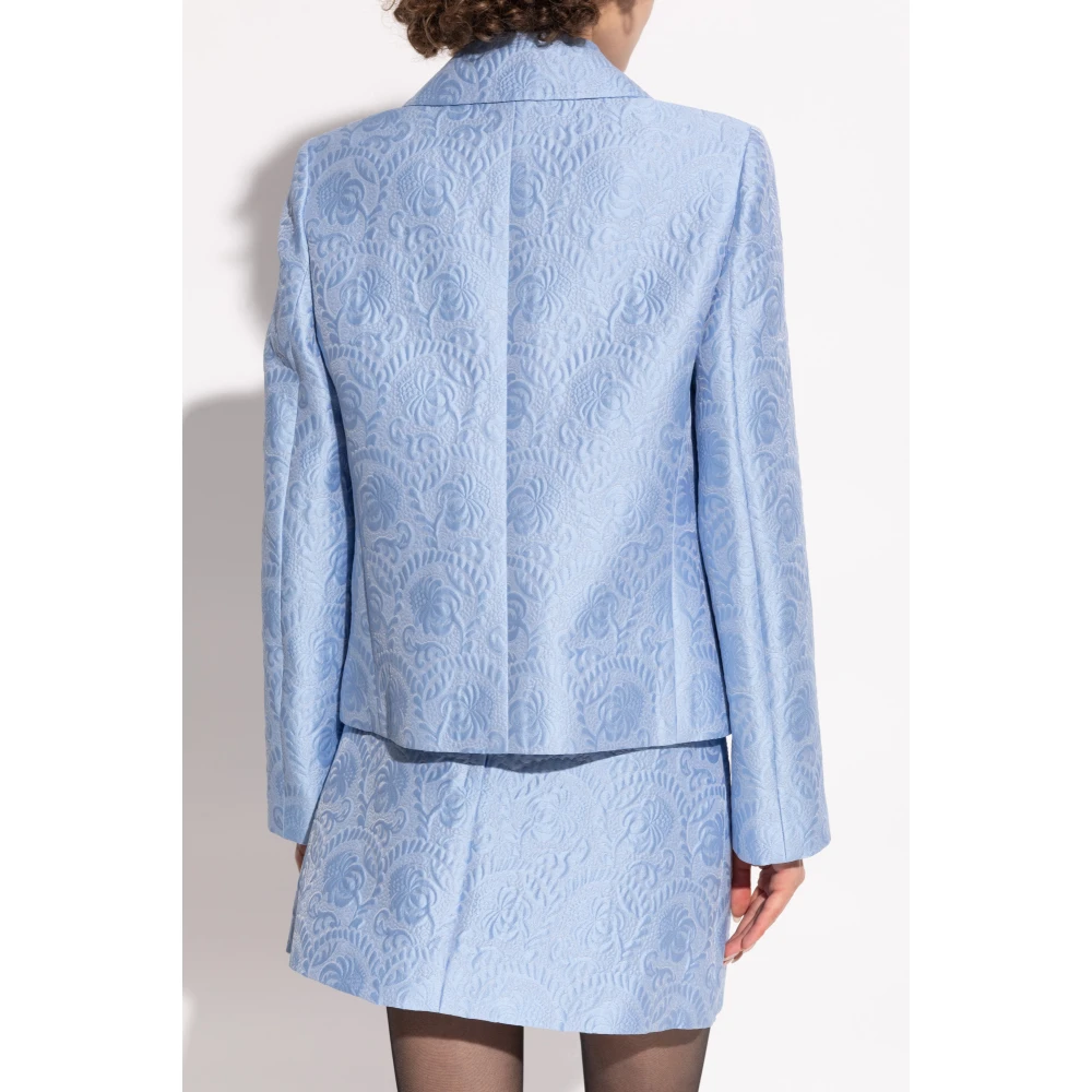 Dolce & Gabbana Blazer met logo Blue Dames