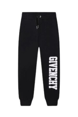 black-sweatpants-with-white-logo-print