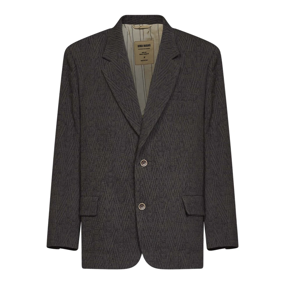 Uma Wang Um6527-Uw063 Blazer - Male - Blazers - Brown - S - Jackets