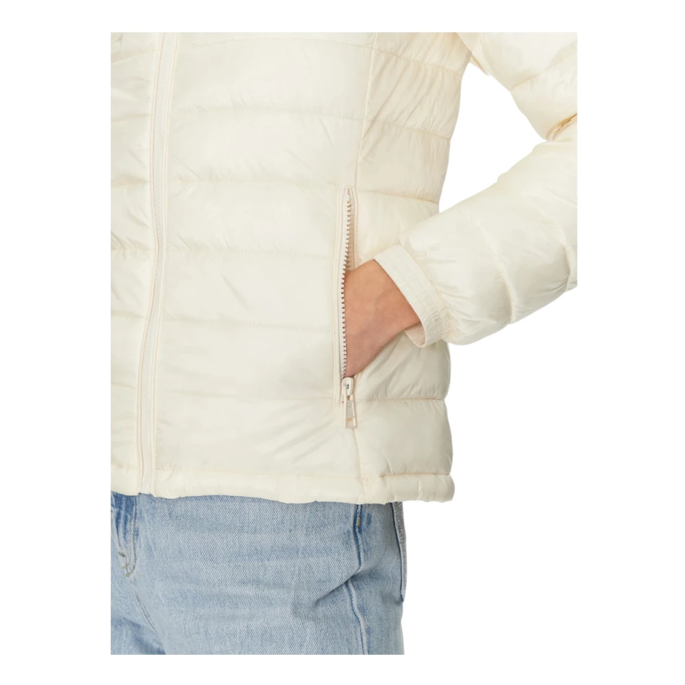 Guess Lichtgewicht Nylon Parka Jas White Dames
