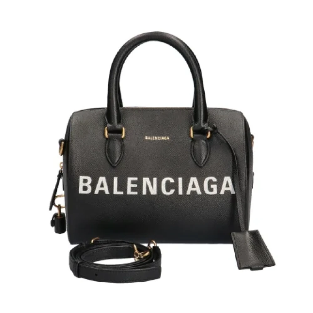 Balenciaga Vintage Pre-owned Leather handbags Black Dames