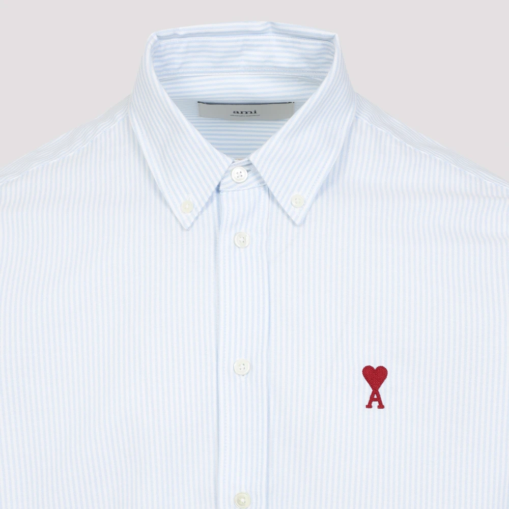 Ami Paris Sky Blue Classic ADC Shirt Blue Heren