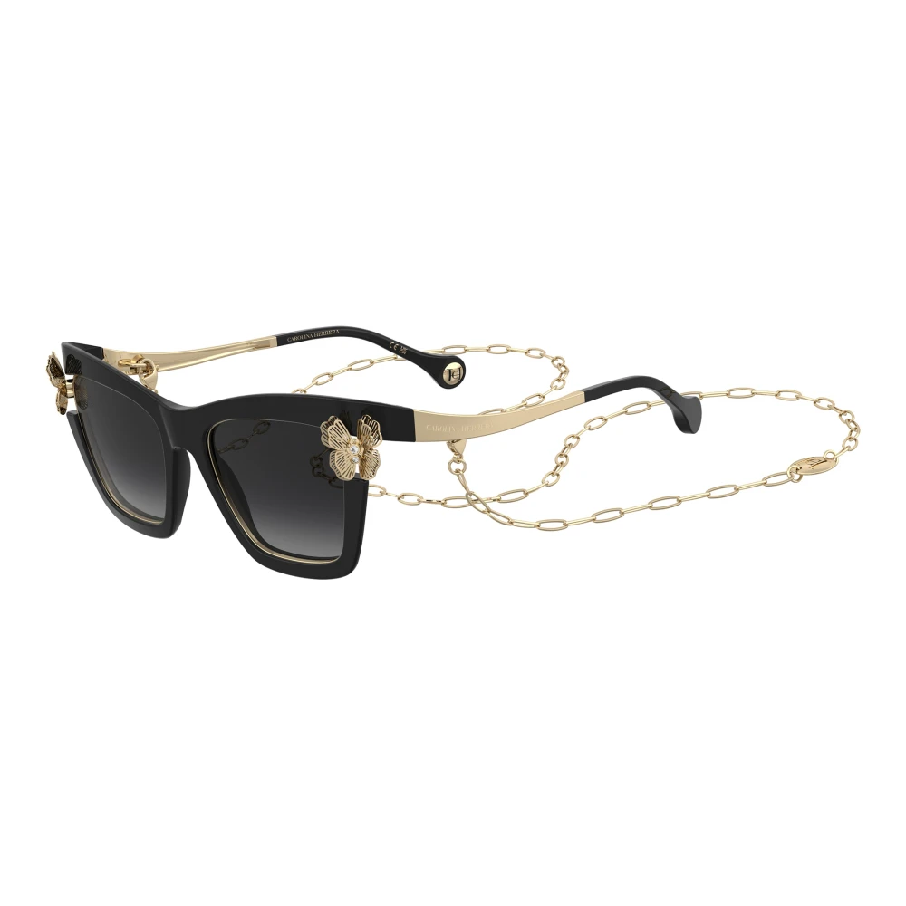 Carolina Herrera Women's Black Cat Eye Sunglasses