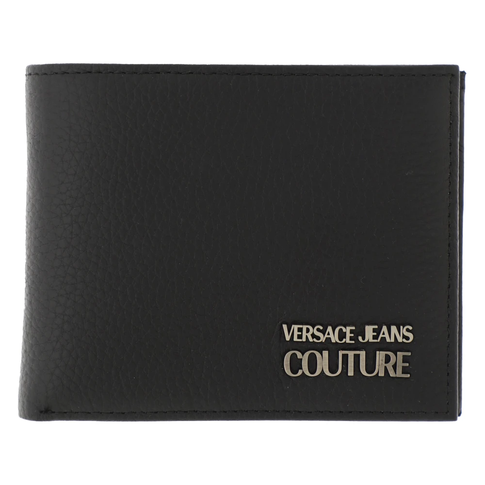 Versace Jeans Couture Svart Plånbok Beskrivning Black, Herr