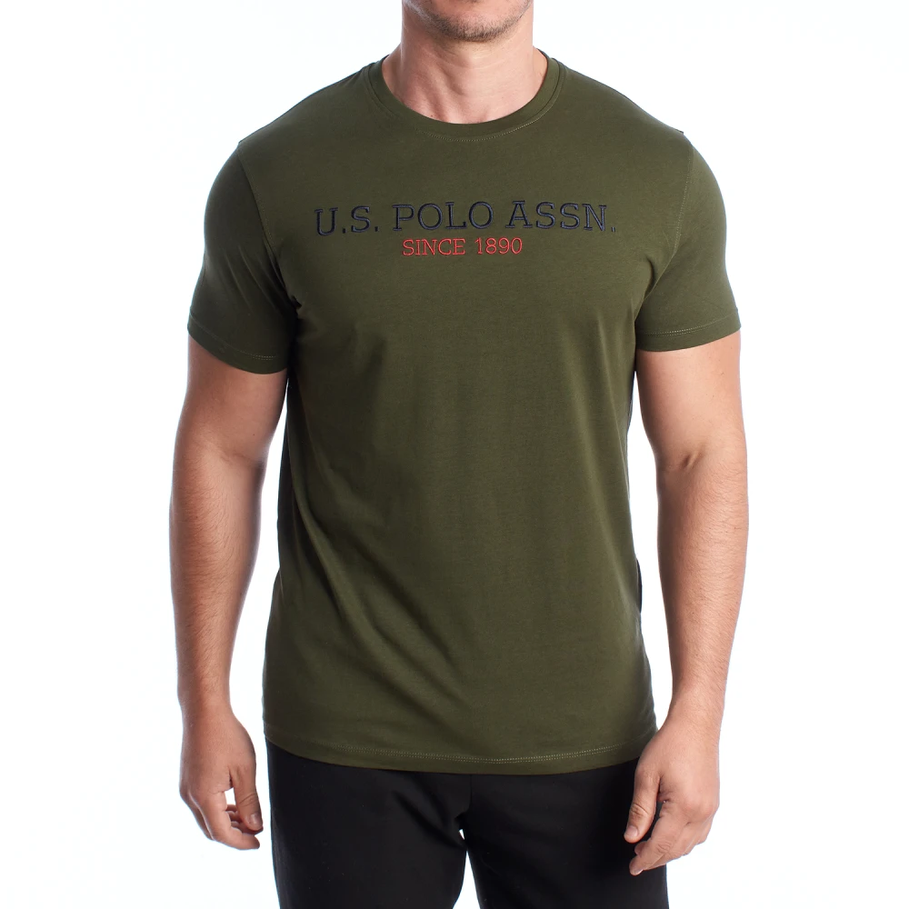 U.s. Polo Assn. Hombre Verde Camisetas, Talla: Xl