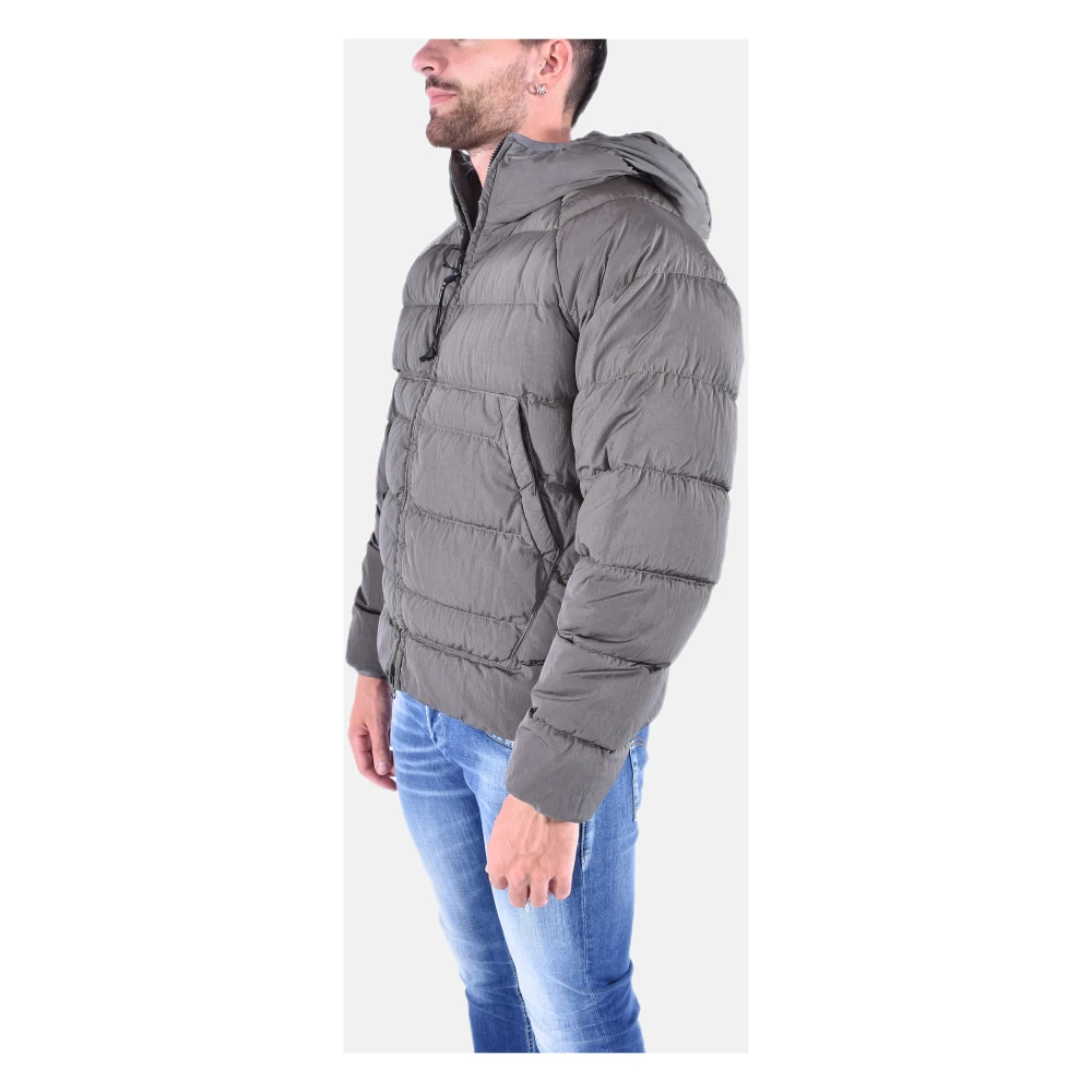 C.P. Company Lichtgroene Hoodie met Ritssluiting Gray Heren