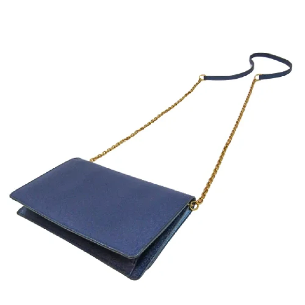 MCM Pre-owned Leather wallets Blue Dames