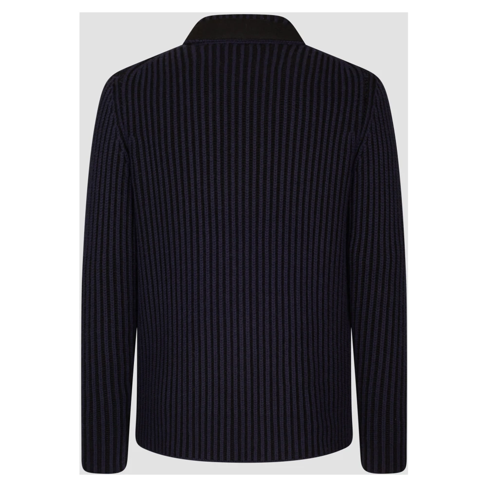 add Vest IN Dubbelzijdige RIB Blue Heren