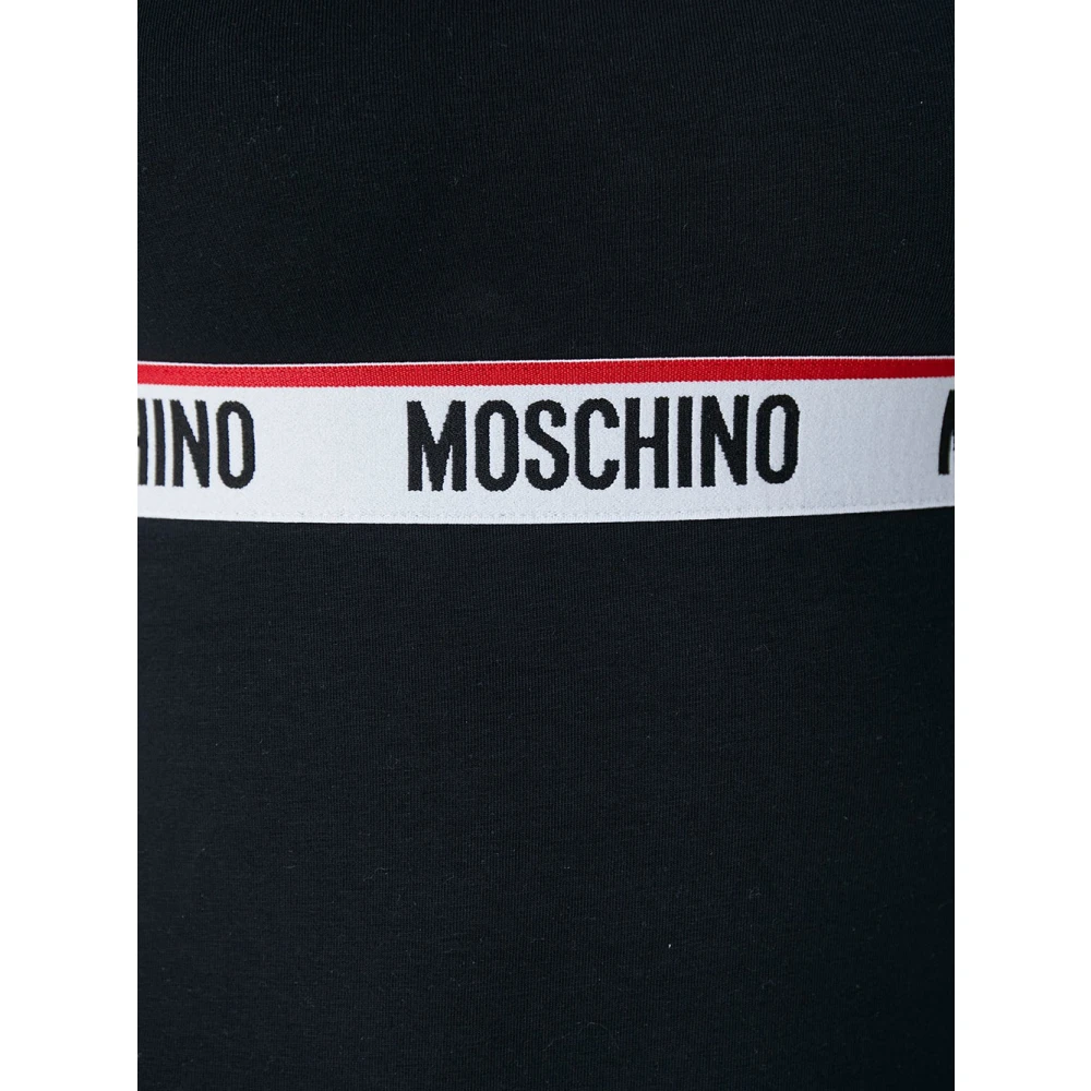 Love Moschino Zwarte Katoenen Top voor Vrouwen Black Dames
