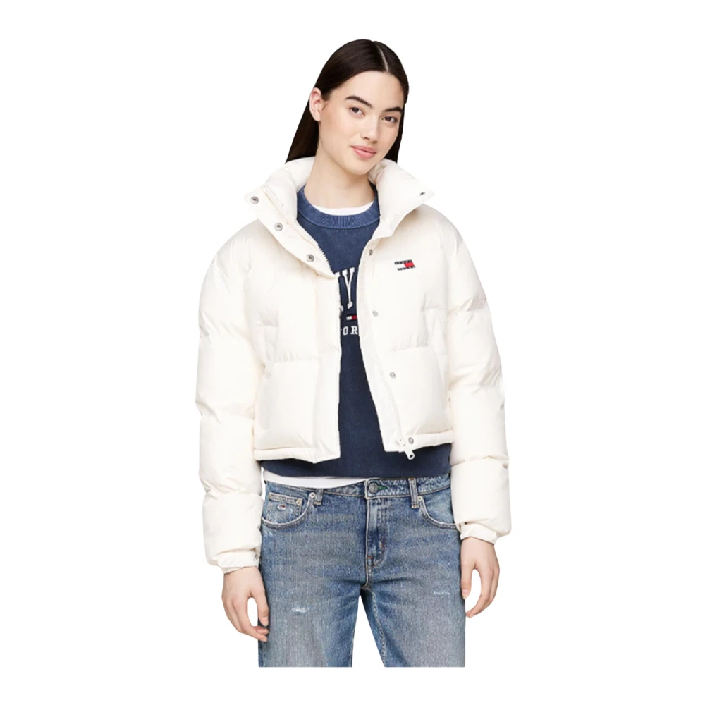 Tommy Jeans Back Flag Alaska Jas Beige Dames