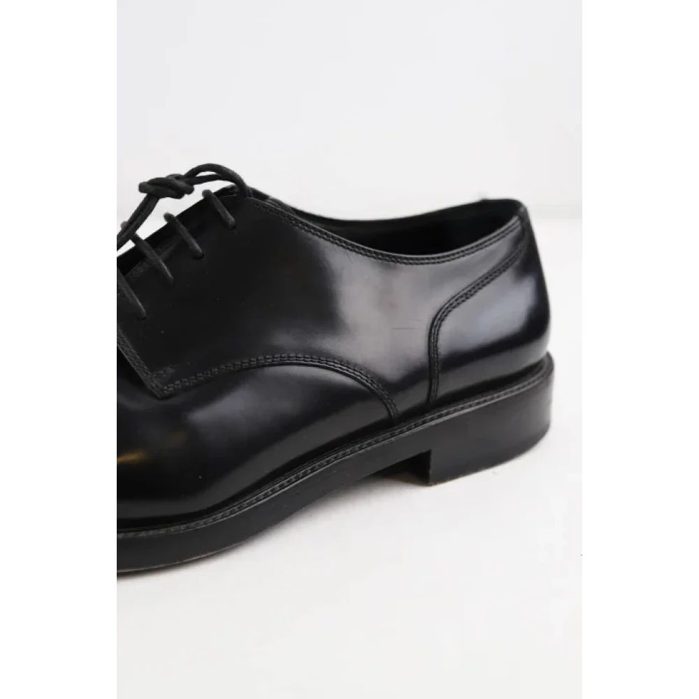 Burberry Vintage Pre-owned Leather flats Black Heren