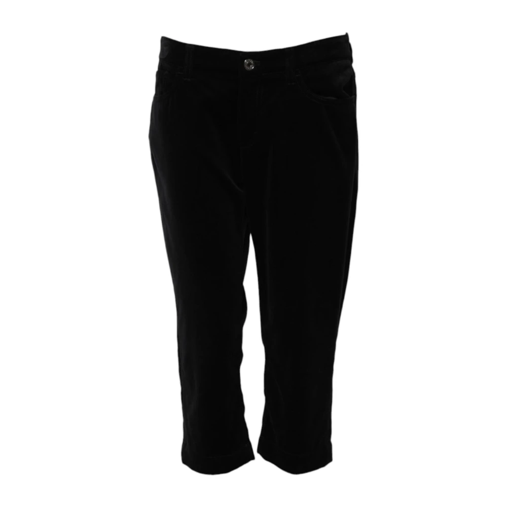 Dolce & Gabbana Women's Black Skinny Capri Denim Jeans - Cropped Jeans - M - Jeans
