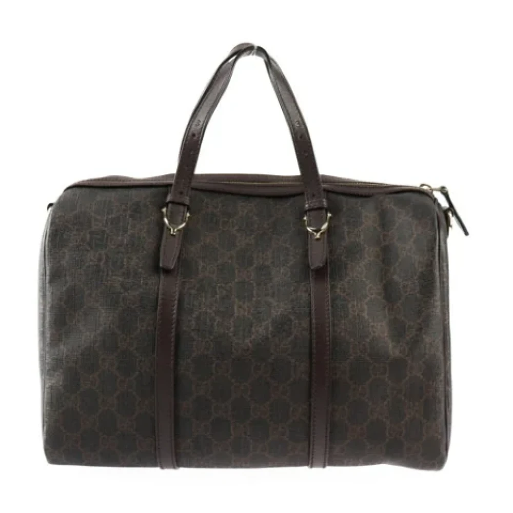 Gucci Vintage Pre-owned Canvas handbags Black Dames