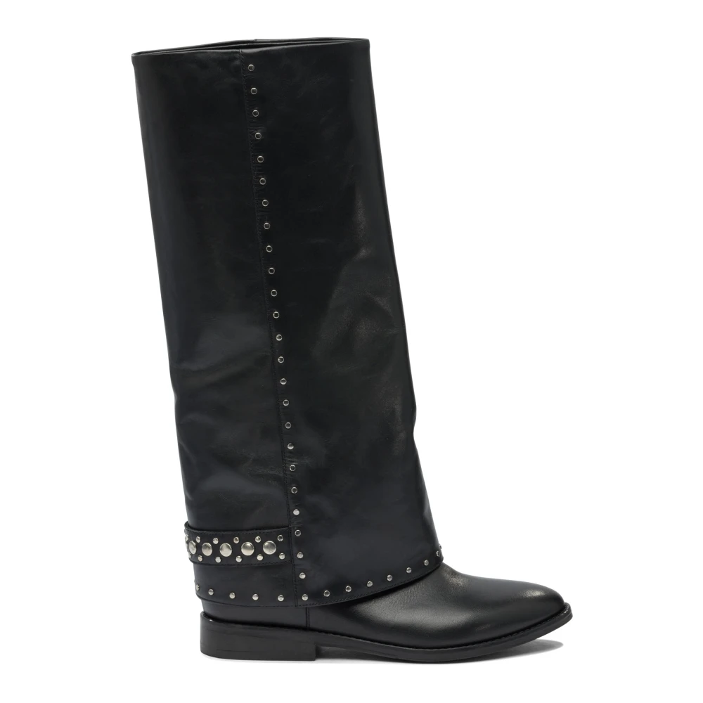 Strategia Damen Schwarz E Leder Stiefeletten Stilvoll