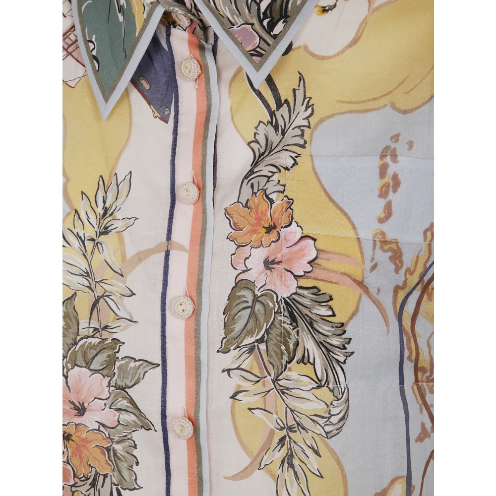 Zimmermann Relaxed Tallow Shirt Multicolor Dames