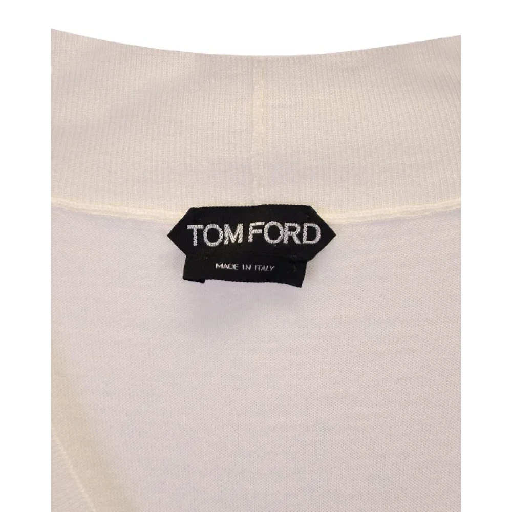 Tom Ford Pre-owned Wool tops Beige Dames