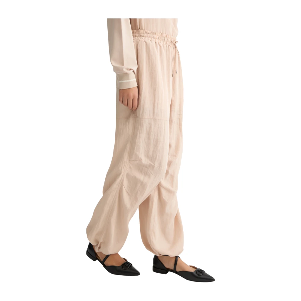 Liu Jo Moderne enkel-lengte sweatpants met decoratieve details Beige Dames