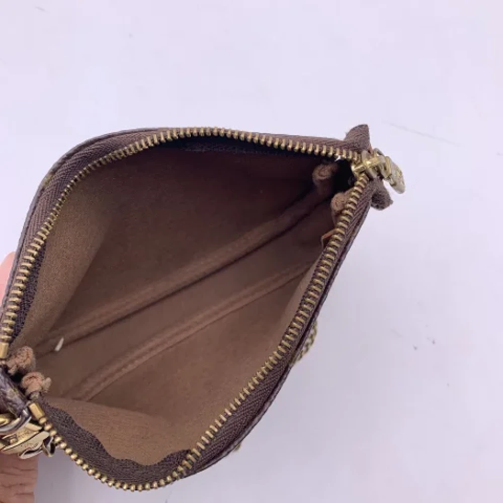 Louis Vuitton Vintage Pre-owned Fabric clutches Brown Dames