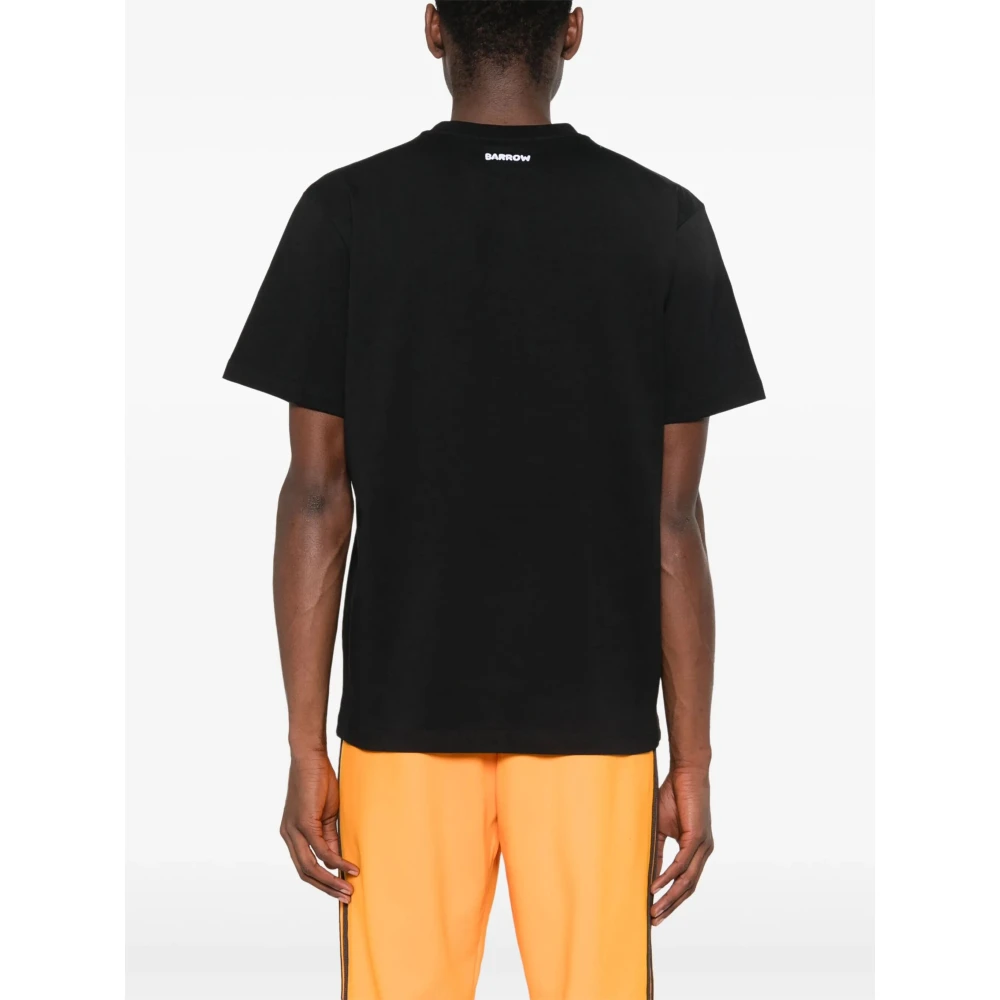 Barrow Zwart Basic T-Shirt Black Heren