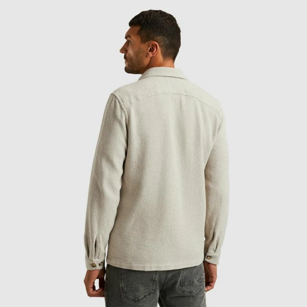 Cast Iron Gestructureerd Overshirt Lange Mouw Regular Fit Gray Heren