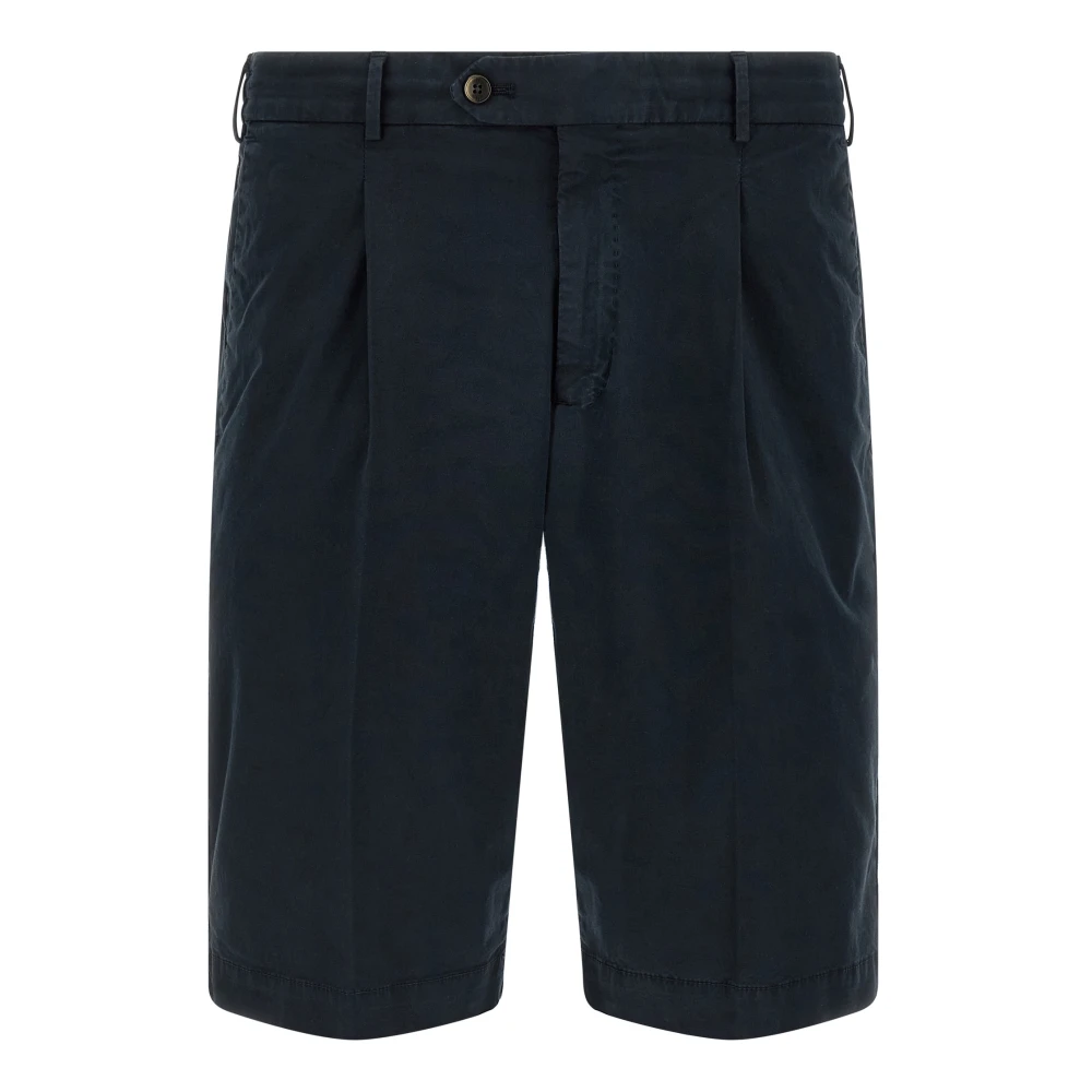 Pt Torino Men's Blue Casual Shorts, L, Stretch Cotton Bermuda Shorts