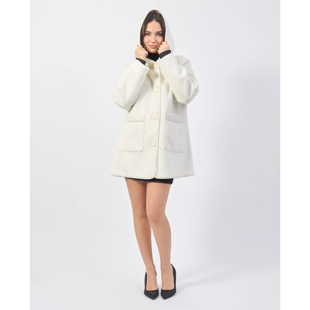YES ZEE Stijlvolle Jassen Collectie White Dames