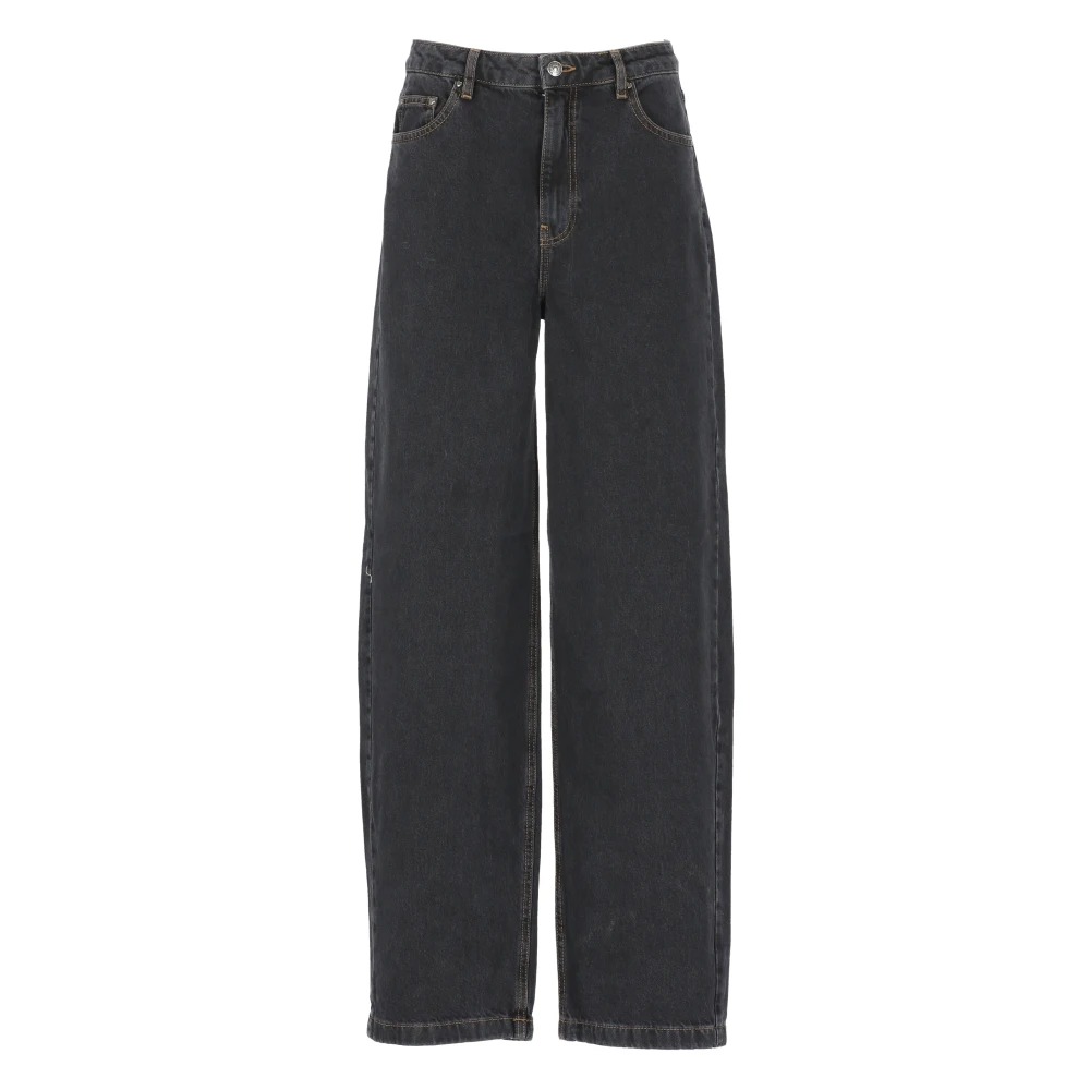 Rotate Birger Christensen Donkergrijze Katoenen Jeans Vrouw Gray Dames