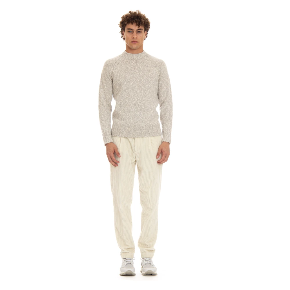 Drumohr Bicolor Raglan Trui Grijs Gray Heren