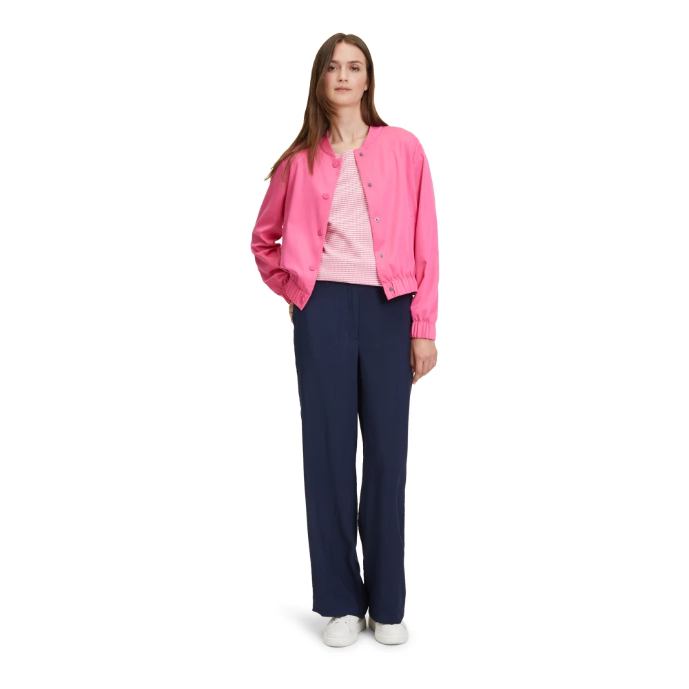 Betty & Co Casual Langarm Blouson Jas Pink Dames