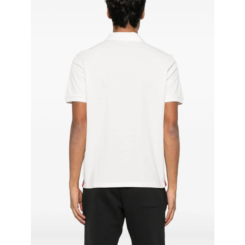 Moncler Witte T-shirts en Polos met Strepen White Heren