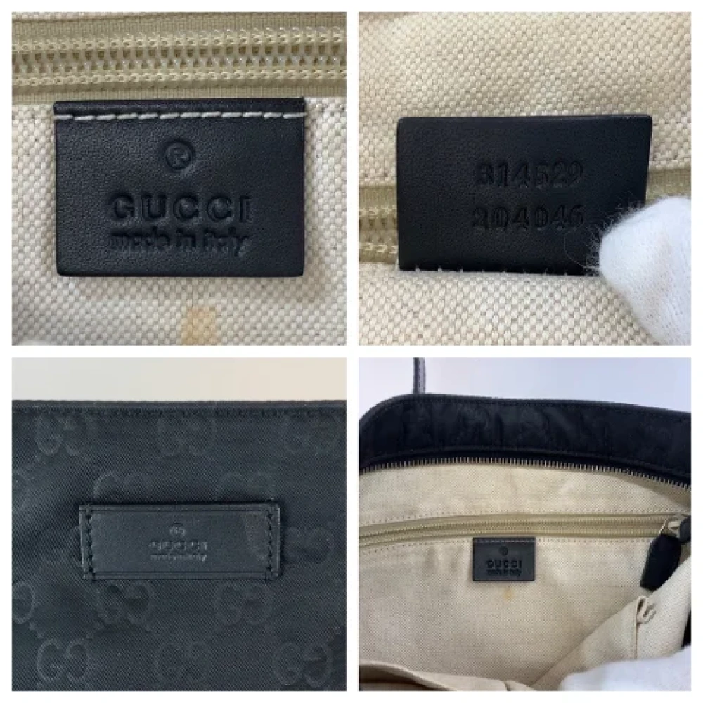 Gucci Vintage Pre-owned Canvas crossbody-bags Black Dames