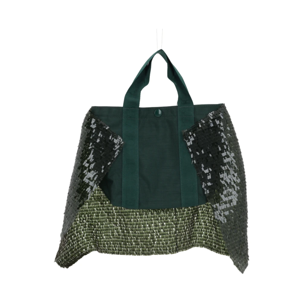 Undercover Groene Tote tas met paillettenborduurwerk Green Dames