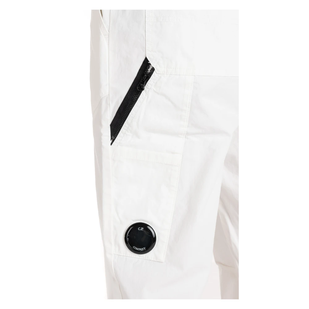 C.P. Company Witte Broek met Elastische Tailleband White Heren