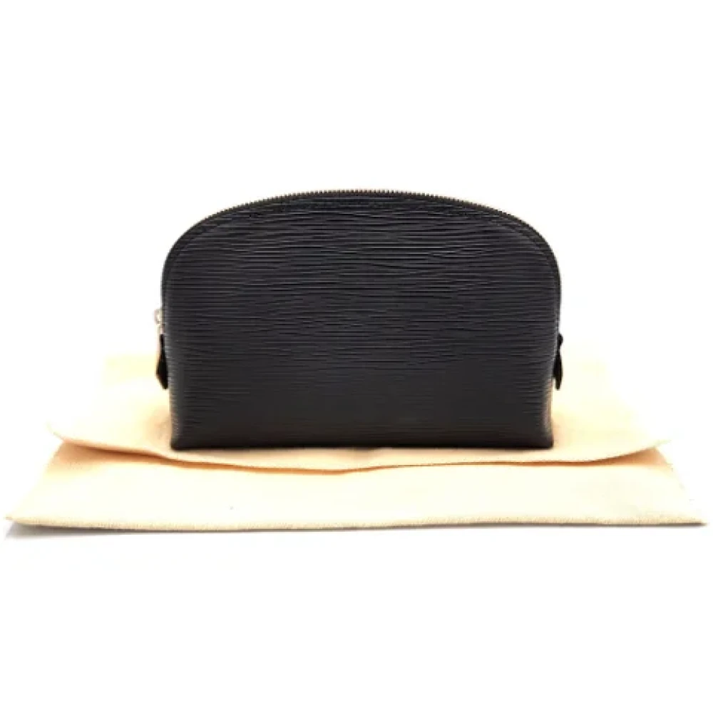 Louis Vuitton Vintage Pre-owned Leather pouches Black Dames