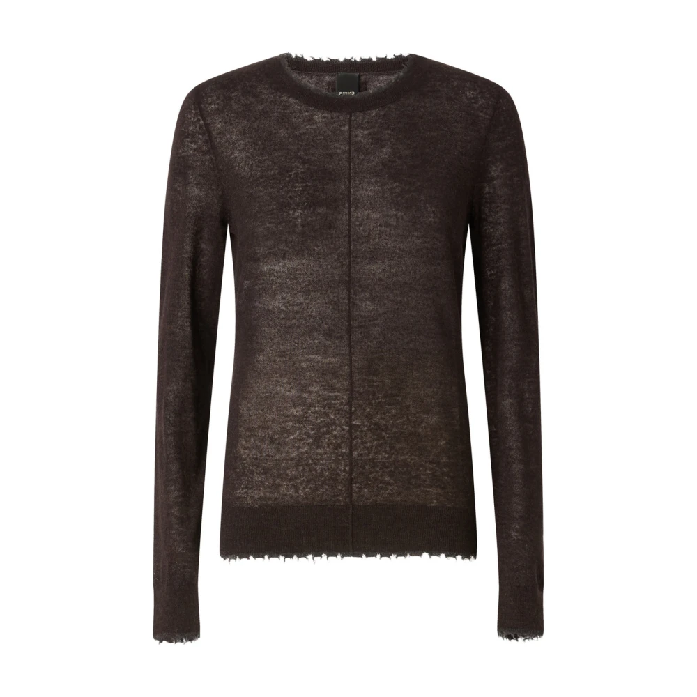 Pinko Pamplona Maglia Ultralight Knitwear Mujer Marrón M