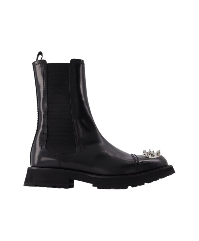 black-leather-studded-ankle-boots