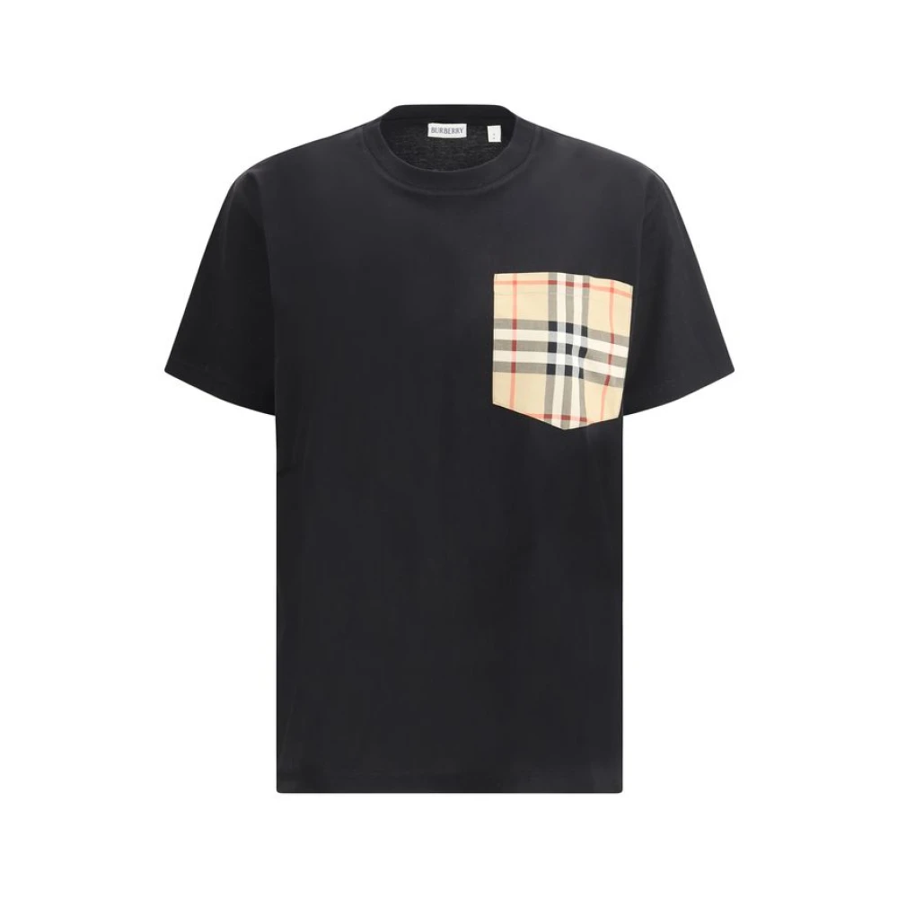 Burberry Mujer Negro - Camiseta De Bolsillo A Cuadros De Archivo - Tops - S