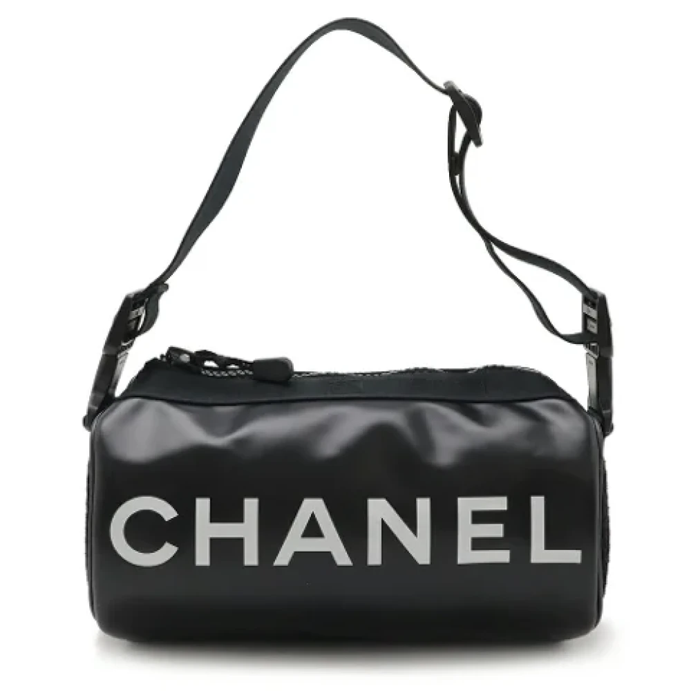 Chanel Vintage Pre-owned Nylon shoulder-bags Black Dames