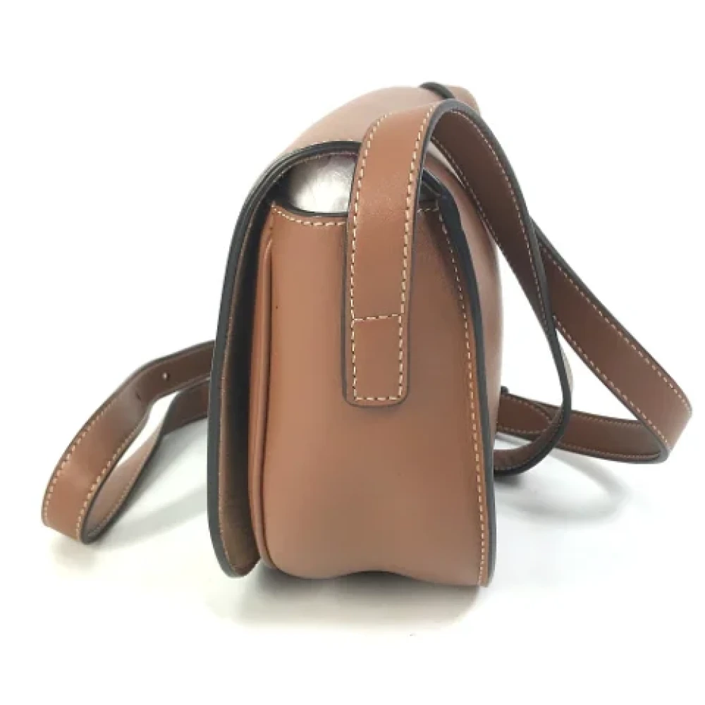 Celine Vintage Pre-owned Leather shoulder-bags Brown Dames