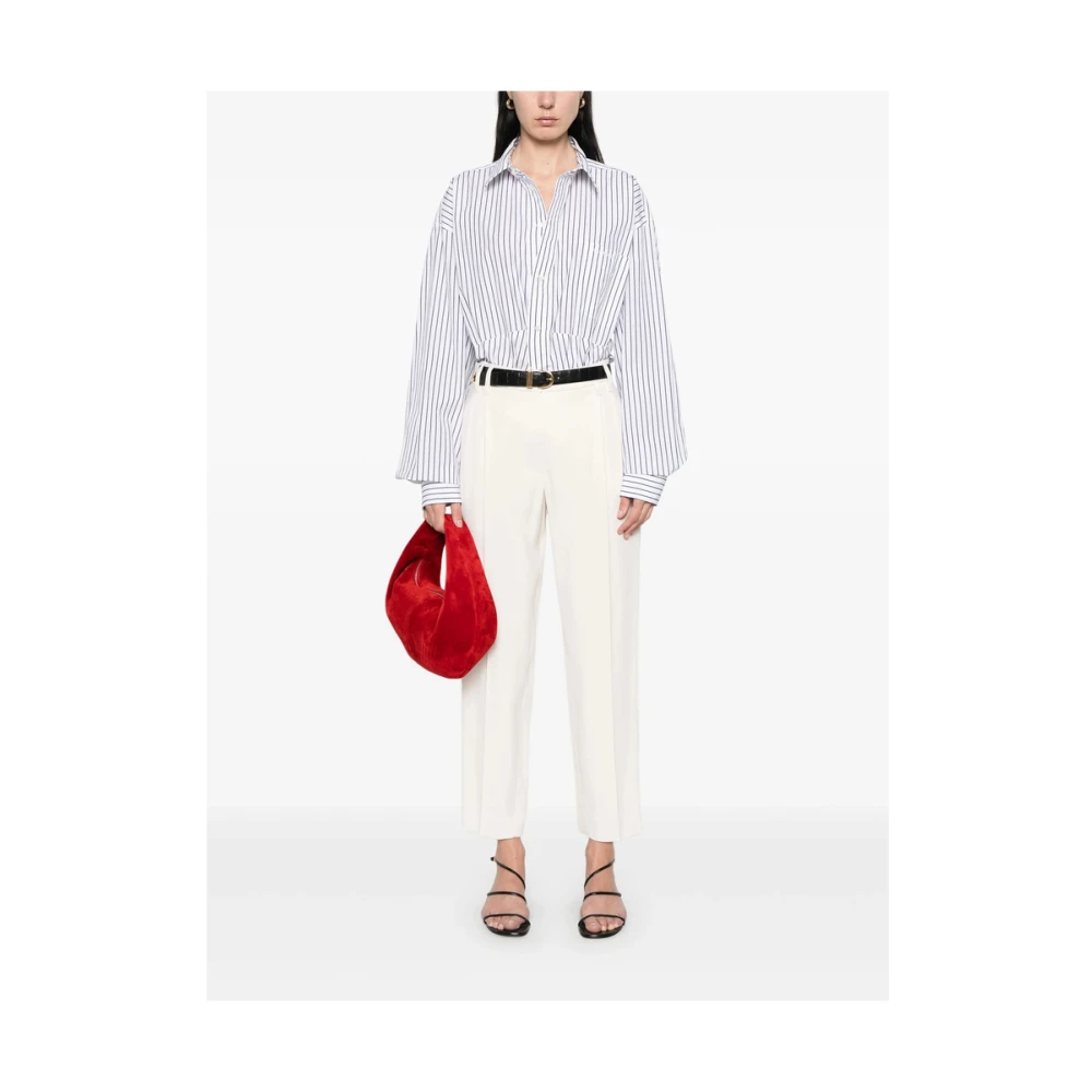 BRUNELLO CUCINELLI Beige Broek met Verborgen Sluiting Beige Dames