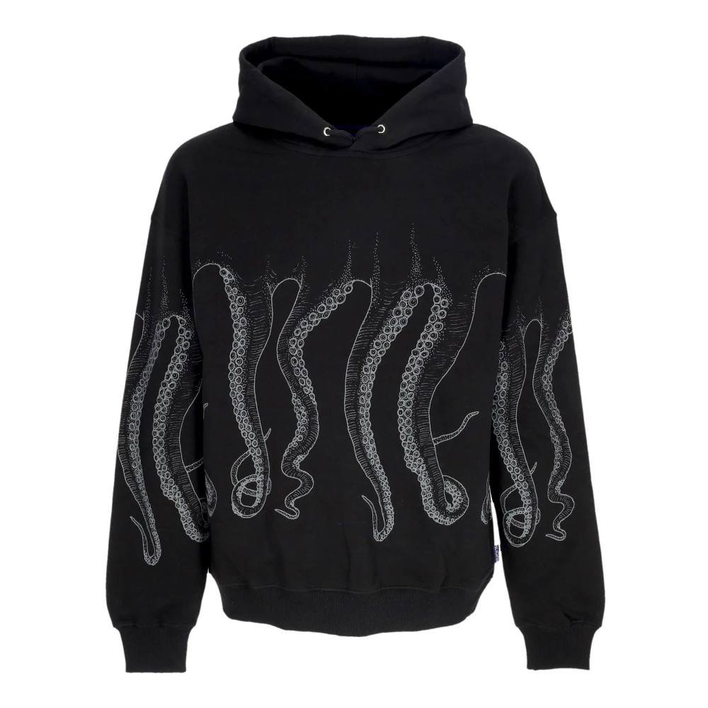 Octopus Men's Black Outline Hoodie Sweatshirt - Hoodies - Xl - Sweatshirts & Hoodies