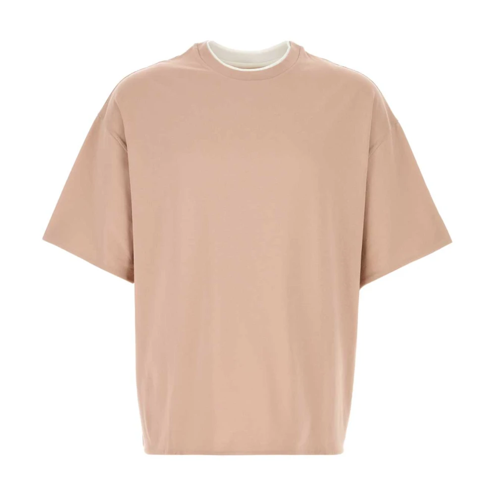 Jil Sander Men's Pink T-Shirts, L, Cotton T-Shirt