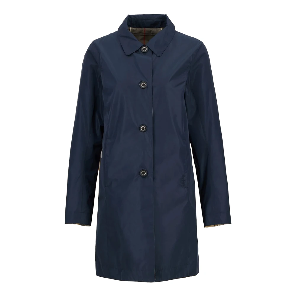 Barbour Women's Blue Waterproof Coat - Parkas - L - Coats