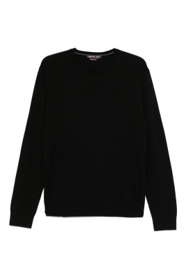 pull-en-laine-merinos-noir-brode