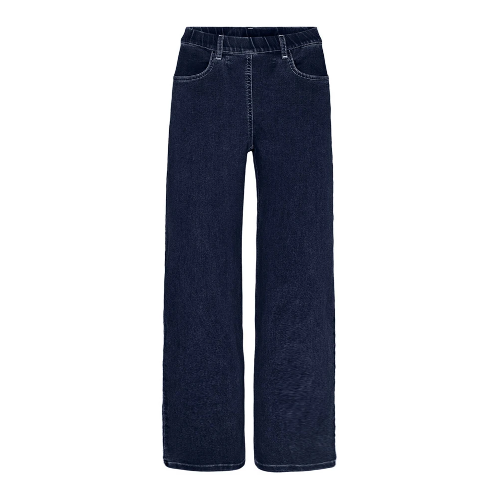 LauRie Losse Sl Broek Donkerblauwe Denim Blue Dames