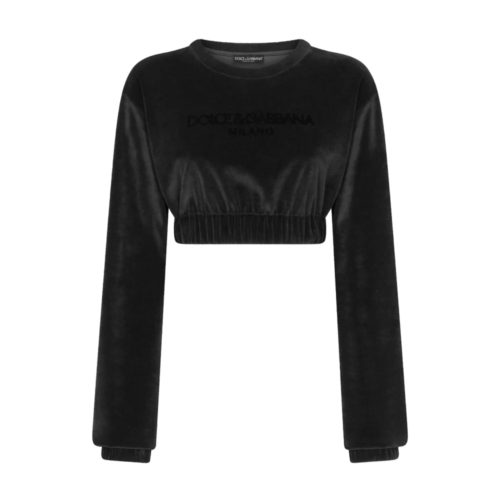 Dolce & Gabbana Casual Sweatshirt F9R30Zgdbzun0000 Black Dames