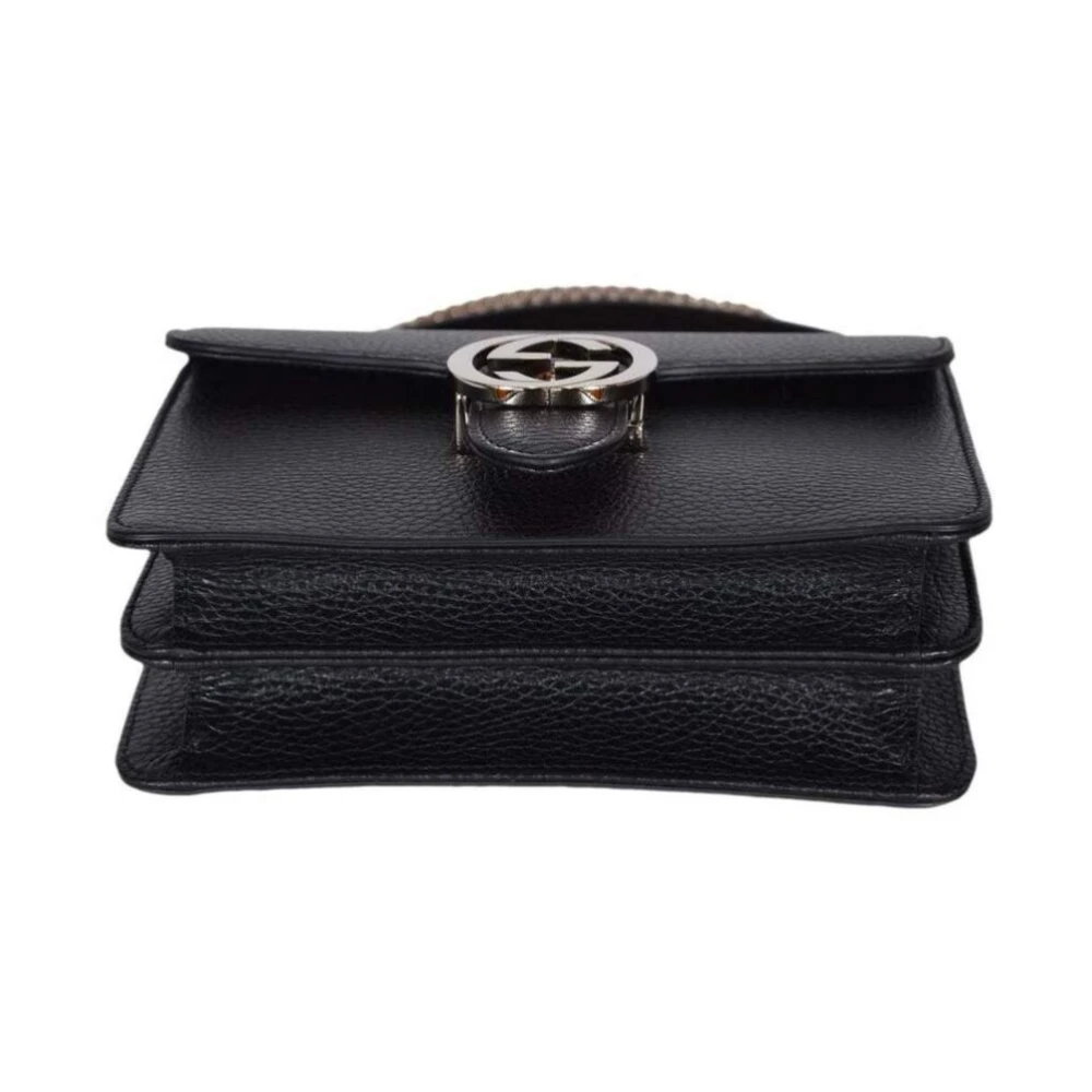 Gucci Interlocking Schoudertas Black Dames