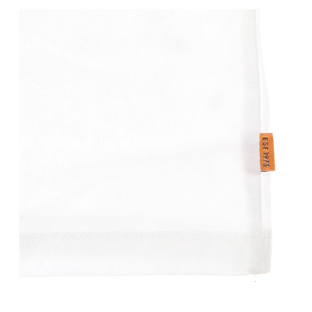 Timberland Camo Linear Tee White Korte Mouw White Heren