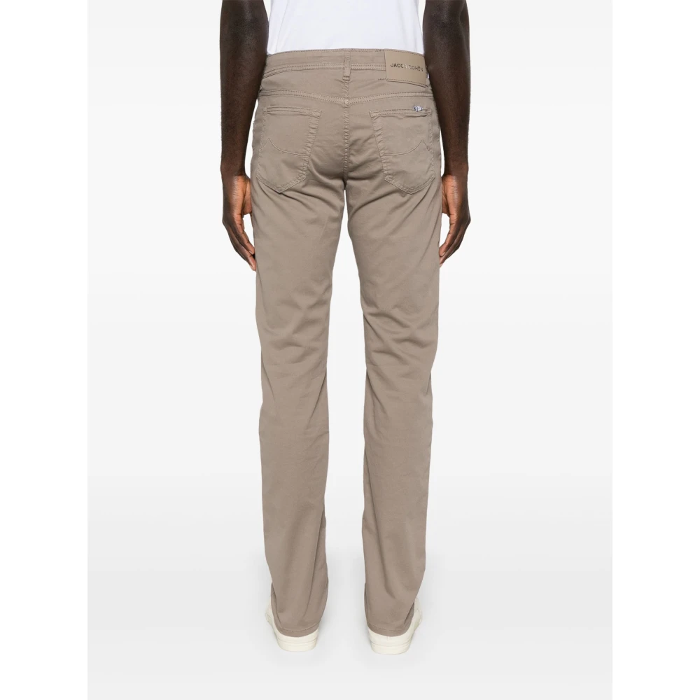 Jacob Cohën Handgemaakte katoen lyocell broek Model Bard Beige Heren