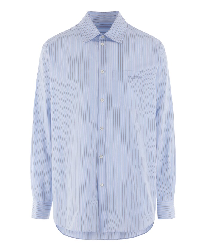 chemise-en-popeline-de-coton-rayee-avec-broderie-logo